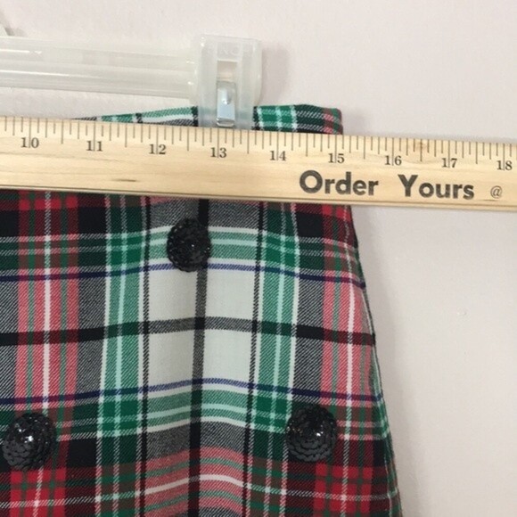 Vineyard Vines Winter Tartan Wool blend mini skirt size 2 - Picture 4 of 10